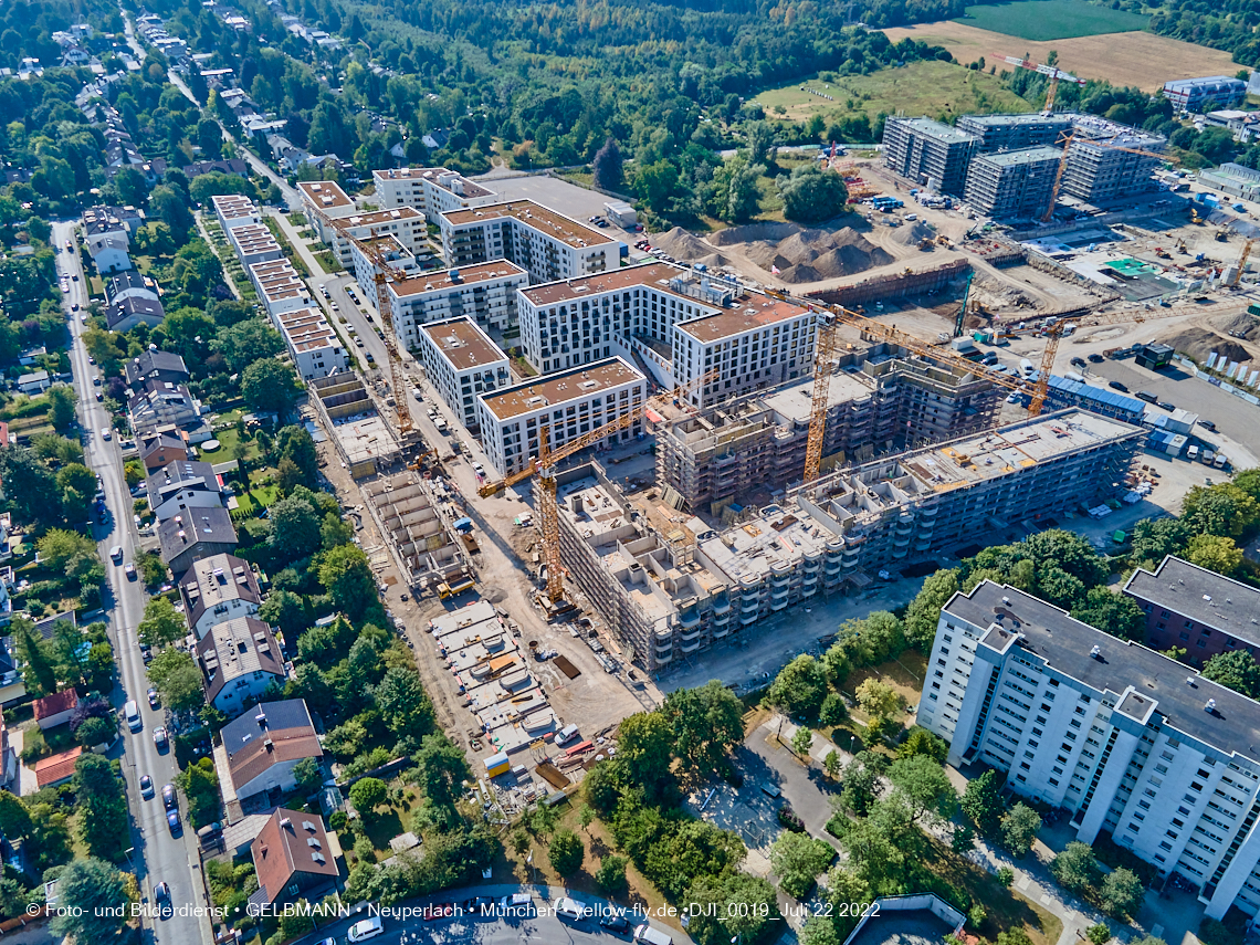 22.07.2022 - Baustelle Alexisqaurtier und Pandion Verde in Neuperlach